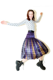 ESCADA Silk Tartan Skirt