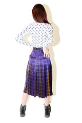 ESCADA Silk Tartan Skirt